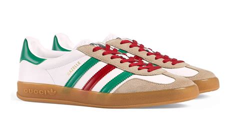 gucci red adidas gazelle|Adidas x Gucci white.